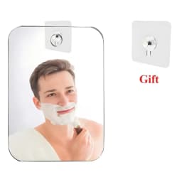 Acrylic Shower Mirror with Wall Hook Vanity Mirror Fogless Bathroom Mirror for Men Shaving Women Makeup Travel Portable Vanity