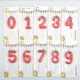 1pc Strawberry Birthday Cake Candle, 0-9 Number Perfect for Anniversary, Birthday & Party Decorations, Celebration Candle