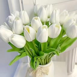 Artificial Flower Realistic Touch Tulip Scrapbooking Home Room Decoration Wedding Garden Archway Garland Festival Bouquet DIY