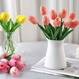 Artificial Flower Realistic Touch Tulip Scrapbooking Home Room Decoration Wedding Garden Archway Garland Festival Bouquet DIY