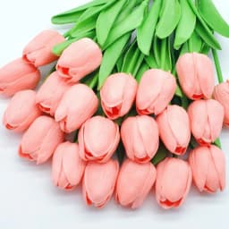 Artificial Flower Realistic Touch Tulip Scrapbooking Home Room Decoration Wedding Garden Archway Garland Festival Bouquet DIY