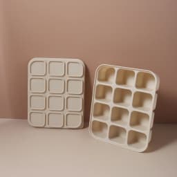 12 Grid Food-Grade Silicone Baby Food Freezer Tray - Easy Pop Out Ice Cube Mold for Infant Puree & Snacks