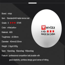 3-Star 50/100 PCS Table Tennis Ball National Standard ABS 40+ High Elasticity Quality Ping-Pong Balls Training Balls