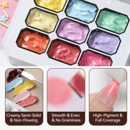 UR SUGAR 9 Colors 4 In 1 Pat Painting Gel Y2K Gradient Blush Color Semi Permanent Soak Off UV&LED Gel Nail Art Creation Salon DI