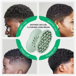 1pcs Professional Curly African Hair Twist Brush Magic Coil Wave Wave Reusable Dreadlock Afro Hairbrush Curler Hair Styling Tool