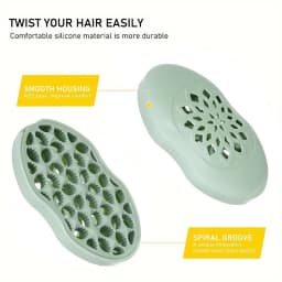 1pcs Professional Curly African Hair Twist Brush Magic Coil Wave Wave Reusable Dreadlock Afro Hairbrush Curler Hair Styling Tool