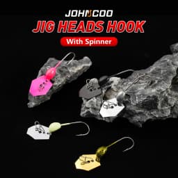 5pcs/pkt Jig head hook with spinner 4.5G lure hook DIY soft lure hook Spinner For Soft Worm Wobbler Lure Fishing tackle