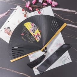 Chinese Style Japanese Classical Folding Fan Black Portable Women's Folding Fan Exquisite Ancient Style Bamboo Fan