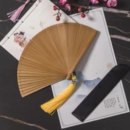 Chinese Style Japanese Classical Folding Fan Black Portable Women's Folding Fan Exquisite Ancient Style Bamboo Fan