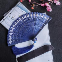 Chinese Style Japanese Classical Folding Fan Black Portable Women's Folding Fan Exquisite Ancient Style Bamboo Fan