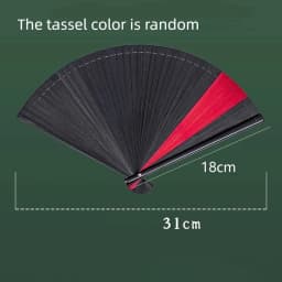 Chinese Style Japanese Classical Folding Fan Black Portable Women's Folding Fan Exquisite Ancient Style Bamboo Fan