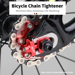 Single Speed Bike Chain Tensioner Bolt Screw Cycling Chain Adjuster Aluminum Alloy Tensioners Fixed Fastener Bicycle Accessories