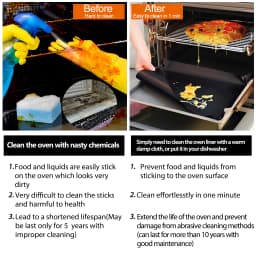 Oven Bottom Liners Non Stick Barbecue Grill Mats Reusable Kitchen Toaster Liner Air Fryer Cooking Heat Resistant Baking Paper