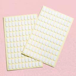 1 to 20 Sheets Nail Tip Glue Stickers for Nail Display Tips, 100pcs/Sheet Double Sided Adhesive Tabs for Practice Nail Stand