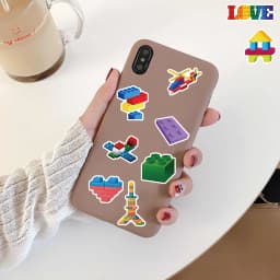50/100PCS Building Block Temporary Tattoo Birthday Party Supplies Tattoos Stickers Cute Party Favors Party Gifts