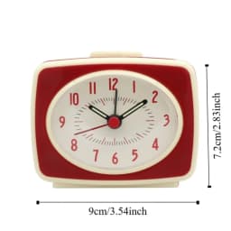 New Non Ticking Silent Alarm Clock Fluorescent Hands Battery-Powered Electronic Clock Luminous Display Desktop Clock Bedroom