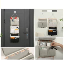 Wall Hanging Storage Caddy Bag,Over Door Hanging Storage Bags Wall Mount Hangable Organizer,File Magazine Waterproof Linen Room