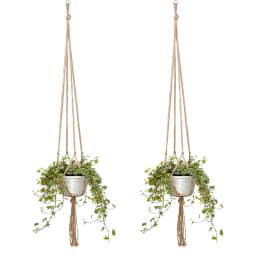 Hanging Plant Pot Hanging Basket Vases with Hook Creative Macrame Suspension Plant Planters for Hanging Flower Pot Net