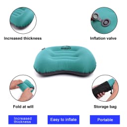 Widesea Portable Inflatable Pillow Camping Equipment Compressible Folding Air Cushion Outdoor Protective Tourism Sleeping 4pc