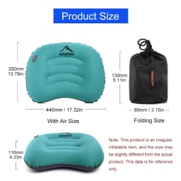 Widesea Portable Inflatable Pillow Camping Equipment Compressible Folding Air Cushion Outdoor Protective Tourism Sleeping 4pc