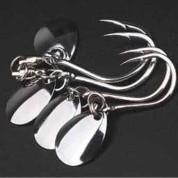 Ufishing 5Pcs/Bag Anti-corrosion Stainless Steel Fishing Hook With Blade 2026 New Big Game Spinner Hooks