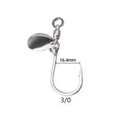 Ufishing 5Pcs/Bag Anti-corrosion Stainless Steel Fishing Hook With Blade 2026 New Big Game Spinner Hooks