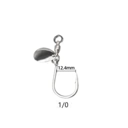 Ufishing 5Pcs/Bag Anti-corrosion Stainless Steel Fishing Hook With Blade 2026 New Big Game Spinner Hooks