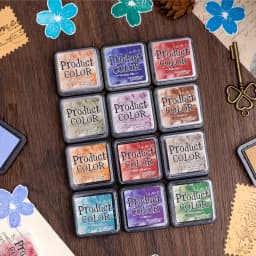 6 Pcs Colorfull Multicolor Ink Pad Set Student Planner Handmade Self Ink Stamp Inkpad School Accessories Stationery Supplies