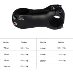 Elitaone Carbon Bicycle Stem 6 Degree 31.8mm MTB Road Bike Handlebar Compatible 70-130mm Length for Enhanced Cycling Experienc