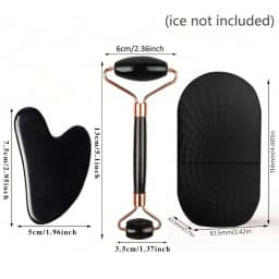 3Pcs Face Massager Kit Ice Face Roller Gua Sha Board Facial Massage Roller Face Lifting Contouring Tools Beauty Skin Care Tools