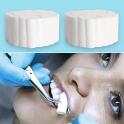 50/100pcs Disposable Dental Medical Surgical Cotton Rolls Tooth Gem High-purity Cotton Roll Dentist Teeth Whitening Consumables