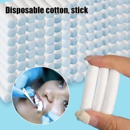 50/100pcs Disposable Dental Medical Surgical Cotton Rolls Tooth Gem High-purity Cotton Roll Dentist Teeth Whitening Consumables
