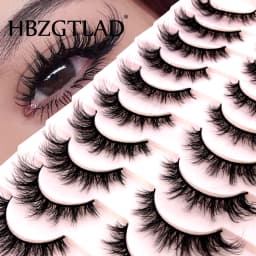 5 Pairs Mink Eyelashes False Eyelash Natural/Thick Long Eye Lashes Soft Fluffy Wispy 3D Lashes Eyelash Extension Makeup Tools