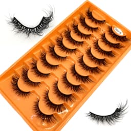 5 Pairs Mink Eyelashes False Eyelash Natural/Thick Long Eye Lashes Soft Fluffy Wispy 3D Lashes Eyelash Extension Makeup Tools