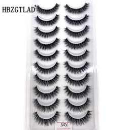 5 Pairs Mink Eyelashes False Eyelash Natural/Thick Long Eye Lashes Soft Fluffy Wispy 3D Lashes Eyelash Extension Makeup Tools