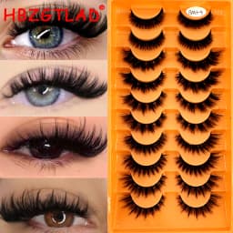 5 Pairs Mink Eyelashes False Eyelash Natural/Thick Long Eye Lashes Soft Fluffy Wispy 3D Lashes Eyelash Extension Makeup Tools