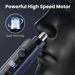 Mini Electric Nose Hair Trimmer Rechargeable Ear and Nose Hair Shaving Clipper Painless Facial Hair Trimmer Wet and Dry Haircut