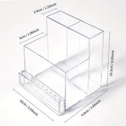 1PC Nail Drill Bits Holder Display Clear Nail Display Box Transparent Makeup Organizer Nail Manicure Tools Acrylic Nail Display