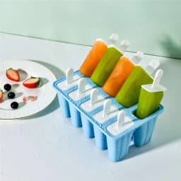 Premium BPA-Free Silicone Popsicle Molds with 6/10 Reusable Sticks - Easy Release Homemade Ice Pop Maker for Kids & Family