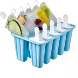 Premium BPA-Free Silicone Popsicle Molds with 6/10 Reusable Sticks - Easy Release Homemade Ice Pop Maker for Kids & Family