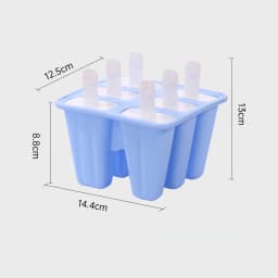 Premium BPA-Free Silicone Popsicle Molds with 6/10 Reusable Sticks - Easy Release Homemade Ice Pop Maker for Kids & Family