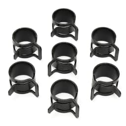 10pcs Stainless Steel Spring Hose Clamps 6-22mm Fuel/Water/Air Pipe Clips for Automotive and Plumbing