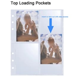 25pcs Page(4 Grids) Photo Card A5-Binder Kpop Photo Albums Idol Cards Loose-leaf Collect Book Binder Binder Photocard Holder