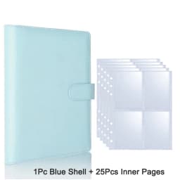 25pcs Page(4 Grids) Photo Card A5-Binder Kpop Photo Albums Idol Cards Loose-leaf Collect Book Binder Binder Photocard Holder