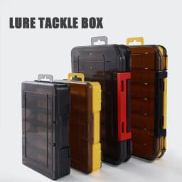 New Double-Sided Fishing Tackle Box Organizer, Large and Small, Fishing Accessories Storage Case for Lures, Hooks, Lure Tools
