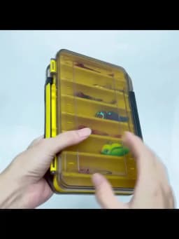 New Double-Sided Fishing Tackle Box Organizer, Large and Small, Fishing Accessories Storage Case for Lures, Hooks, Lure Tools