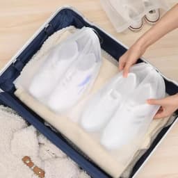 50 Pcs Breathable Dust Covers Non-Woven Dustproof Drawstring Clear Storage Bag Travel Pouch Shoe Bags Drying Shoes Protect