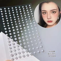 1Sheet Pink Faux Gemstone Facial Sticker Star & Flower Shaped for Makeup and Decoration Y2K Party Music Festival Gift For Girls*
