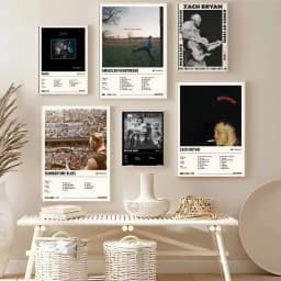 Popular Singer Z-Zach Bryan Poster High Quality Dorm Living Room Aesthetic Wall Decoration Painting Stickers Gift