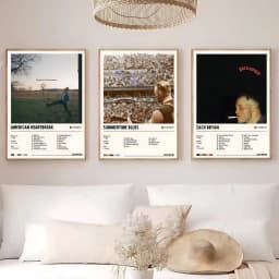 Popular Singer Z-Zach Bryan Poster High Quality Dorm Living Room Aesthetic Wall Decoration Painting Stickers Gift